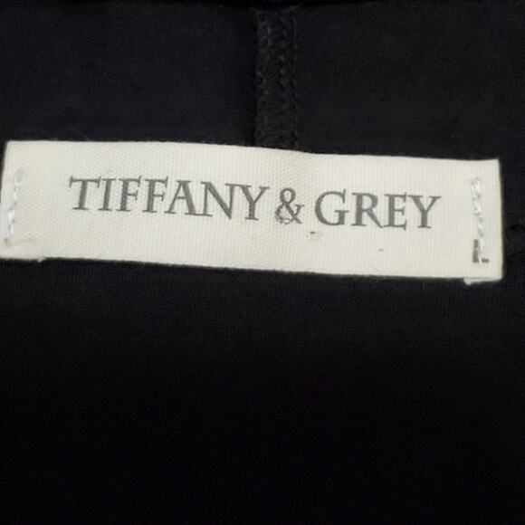 Tiffany & Grey Jacket Dress Black/White Large - Picture 7 of 8